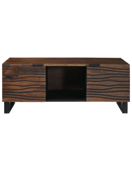 Tavolino da salotto Marrone e Nero 100 x 54 x 40 cm