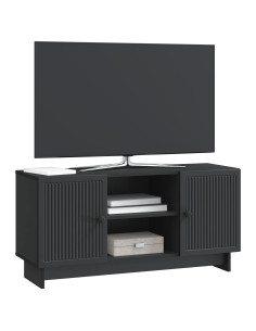 Mobile TV Nero 102 x 34,5 x 50 cm Legno multistrato 2