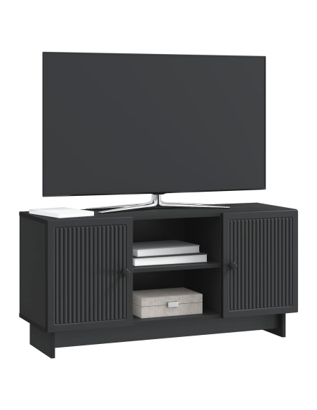 Mobile TV Nero 102 x 34,5 x 50 cm Legno multistrato