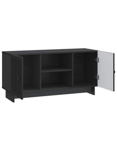 Mobile TV Nero 102 x 34,5 x 50 cm Legno multistrato
