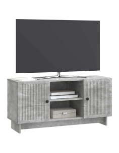Mobile TV Grigio cemento 102 x 34,5 x 50 cm Legno multistrato 2