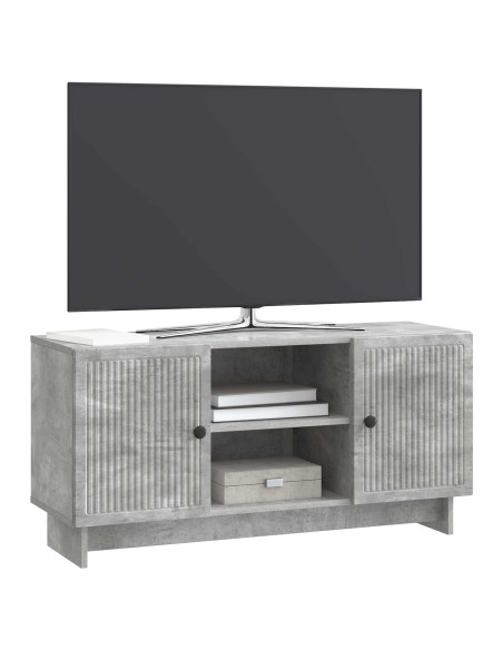 Mobile TV Grigio cemento 102 x 34,5 x 50 cm Legno multistrato