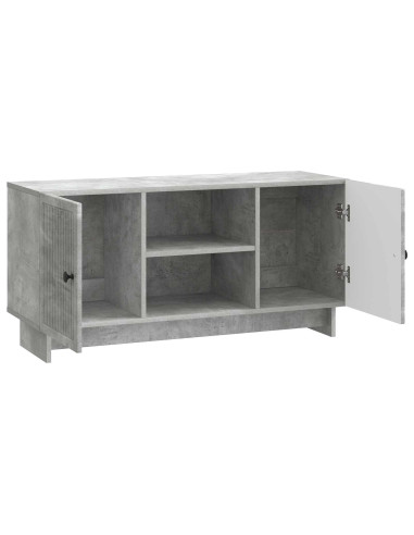 Mobile TV Grigio cemento 102 x 34,5 x 50 cm Legno multistrato