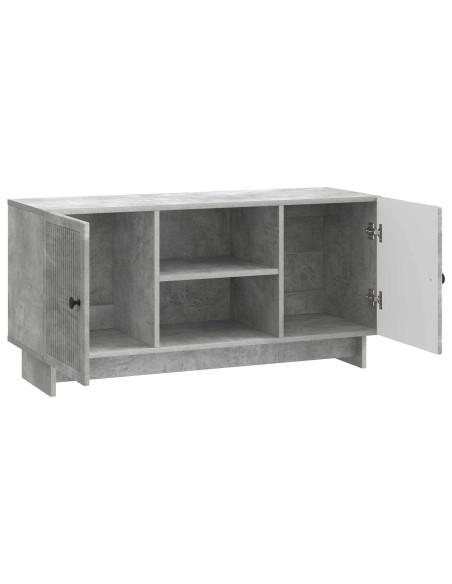Mobile TV Grigio cemento 102 x 34,5 x 50 cm Legno multistrato