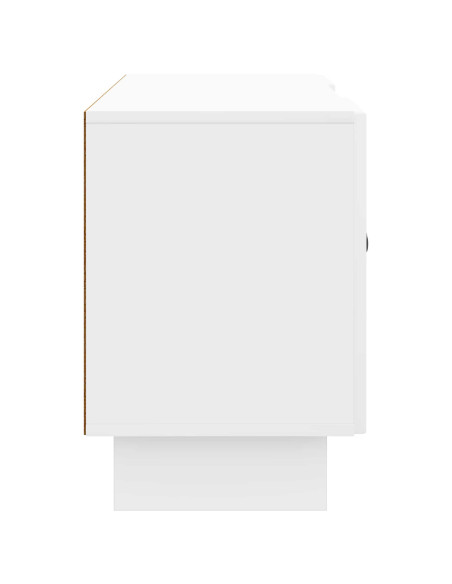 Mobile TV Bianco Lucido 102 x 34,5 x 50 cm Legno multistrato