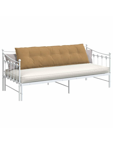Cuscino per Schiena Marrone 180 x 50 cm Tessuto in Cords
