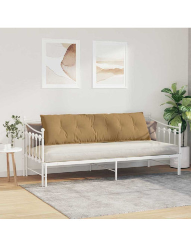 Cuscino per Schiena Marrone 180 x 50 cm Tessuto in Cords