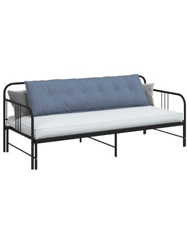 Cuscino per Schiena Blu 180 x 50 cm Tessuto in Cords