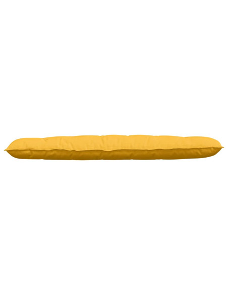 Cuscino per Schiena Giallo Chiaro 180 x 50 cm Tessuto in Cords