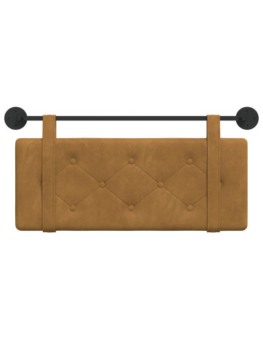 Testata appesa Marrone 110 x 55 x 5 cm Velluto