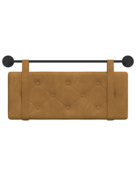 Testata appesa Marrone 110 x 55 x 5 cm Velluto