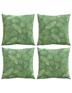 Cuscini Scatter Foglia 4 pcs Motivo Foglia 50 x 50 cm 2