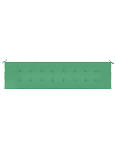Cuscino per Panca Verde 200x50x3 cm in Tessuto Oxford