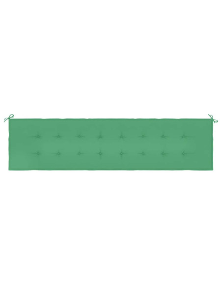 Cuscino per Panca Verde 200x50x3 cm in Tessuto Oxford