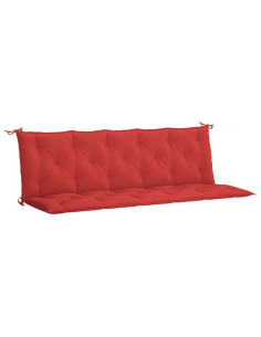 Cuscini per Panca 2 pz Rossi 180x50x7 cm in Tessuto Oxford 2