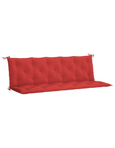Cuscini per Panca 2 pz Rossi 180x50x7 cm in Tessuto Oxford