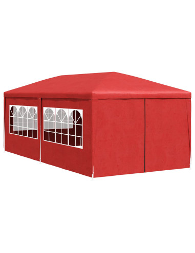Tenda Party Rosso 600 x 300 x 255 cm PE e Acciaio