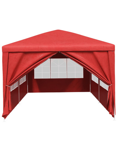 Tenda Party Rosso 600 x 300 x 255 cm PE e Acciaio