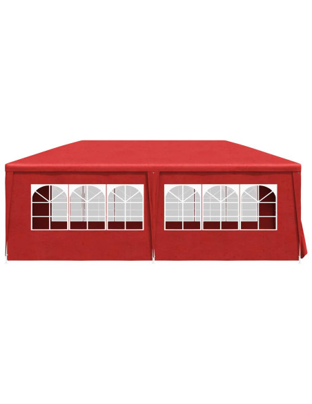 Tenda Party Rosso 600 x 300 x 255 cm PE e Acciaio