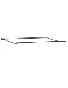 Tenda Retrattile Antracite 500 × 300 cm Poliestere e Alluminio 2