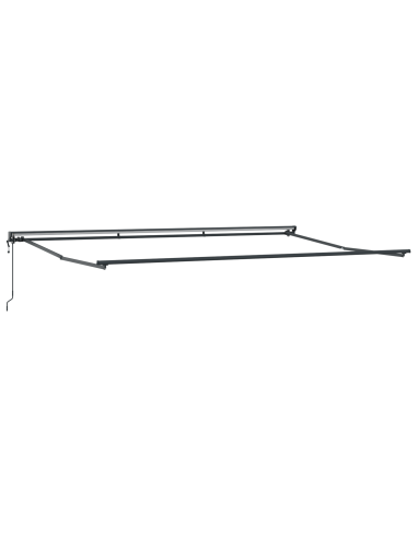 Tenda Retrattile Antracite 500 × 300 cm Poliestere e Alluminio