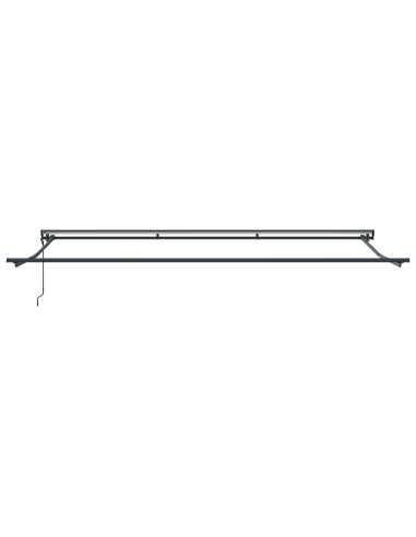 Tenda Retrattile Antracite 500 × 300 cm Poliestere e Alluminio