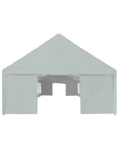 Tessuto per tenda senza struttura Grigio 10 x 5 m PE