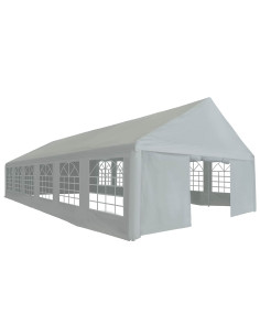 Tessuto per tenda senza struttura Grigio 12 x 6 m PE 2