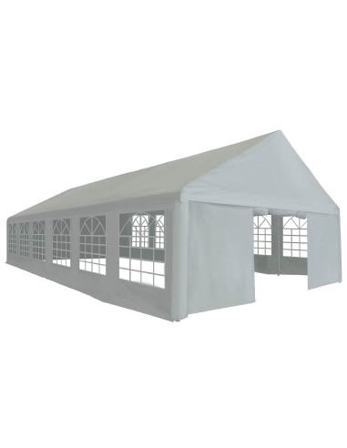 Tessuto per tenda senza struttura Grigio 12 x 6 m PE