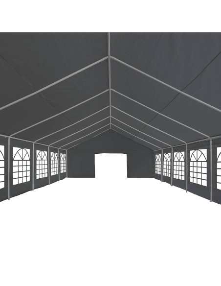 Tessuto per tenda senza struttura Grigio 12 x 6 m PE