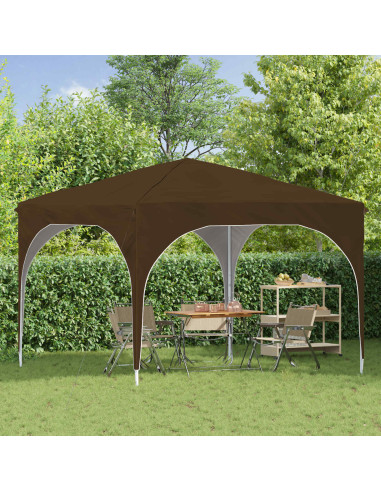 Tenda per feste a pop-up 290 x 290 x 245 cm Tortora