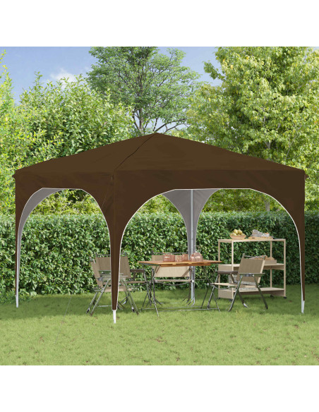 Tenda per feste a pop-up 290 x 290 x 245 cm Tortora