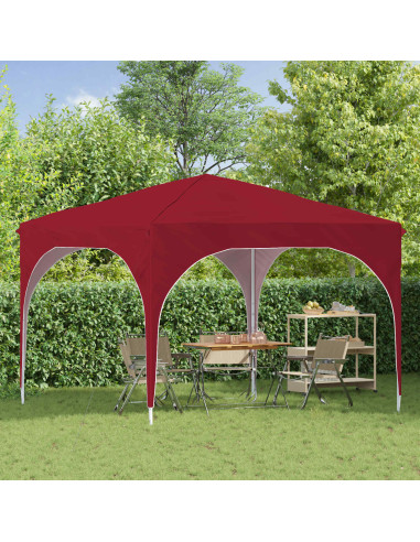 Tenda per feste a pop-up 290 x 290 x 245 cm Borgogna