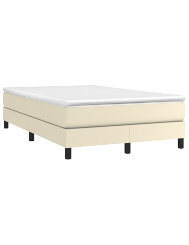 Giroletto a Molle con Materasso Crema 120x200 cm in Similpelle