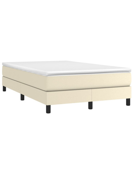 Giroletto a Molle con Materasso Crema 120x200 cm in Similpelle