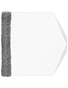 Recinzione a rete metallica Galvanizzato 2 x 20 m Vetro 2