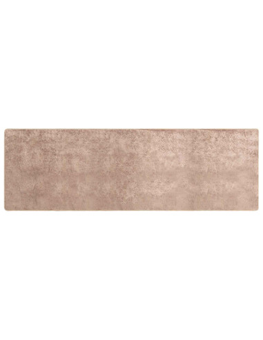 Runner Tappeto MARSA Sabbia 100 x 300 cm Poliestere e PVC