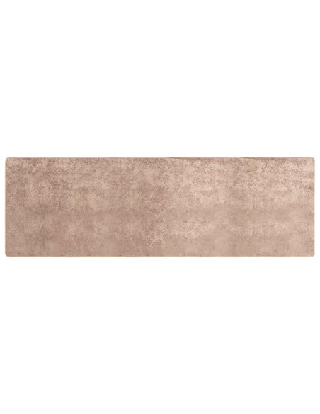 Runner Tappeto MARSA Sabbia 100 x 300 cm Poliestere e PVC