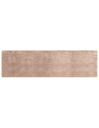 Runner Tappeto MARSA Sabbia 100 x 400 cm Poliestere e PVC