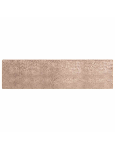 Runner Tappeto MARSA Sabbia 100 x 450 cm Poliestere e PVC