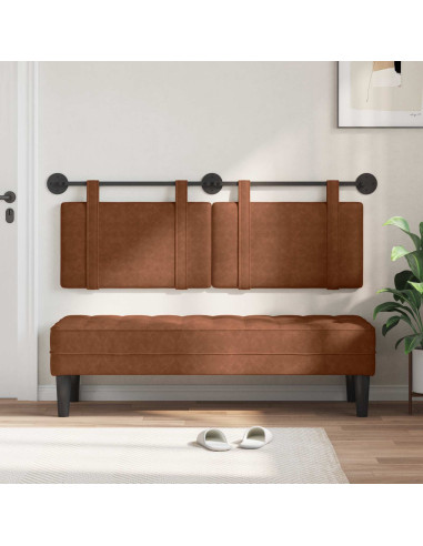 Testata appesa Tinta unita Marrone 150 x 55 x 5 cm PU Antico