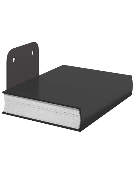 Mensola sospesa con lo scaffale 24 pcs Nero 6 x 10,8 x 6,6 cm