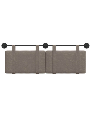 Testata appesa Tinta unita Grigio 150 x 55 x 5 cm PU Antico