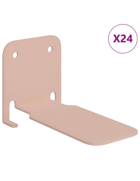 Mensola sospesa con lo scaffale 24 pcs Rosa 6 x 10,8 x 6,6 cm