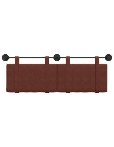 Testata appesa Marrone Lucido 150 x 55 x 5 cm PU Antico