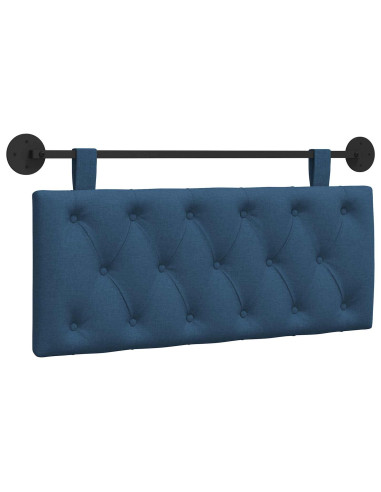 Testata appesa Montaggio a parete Blu 110 x 55 x 7 cm Tessuto