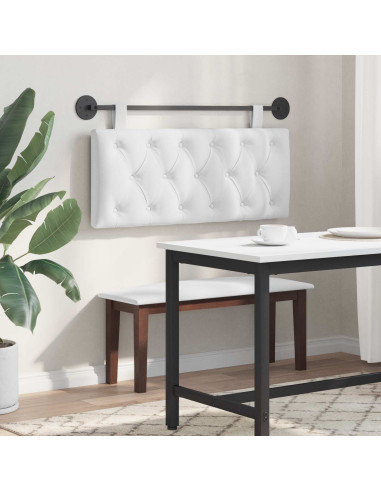 Testata appesa Bianco 110 x 55 x 7 cm Tessuto