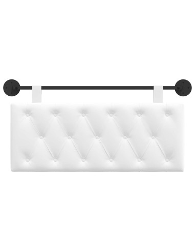 Testata appesa Bianco 110 x 55 x 7 cm Tessuto