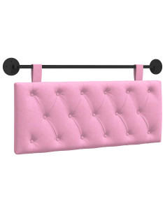 Testata appesa Montaggio a parete Rosa 110 x 55 x 7 cm Tessuto 2