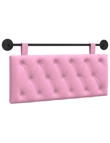 Testata appesa Montaggio a parete Rosa 110 x 55 x 7 cm Tessuto